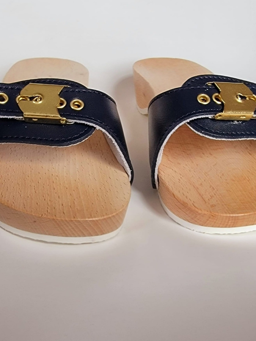 Dr SCHOLLS style Wooden Sandals
